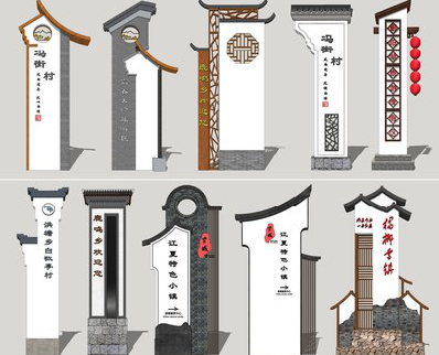 云梦美丽乡村标识标牌有哪些分类？