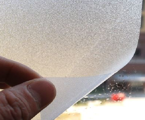 云梦玻璃门外面粘广告用什么材料好？